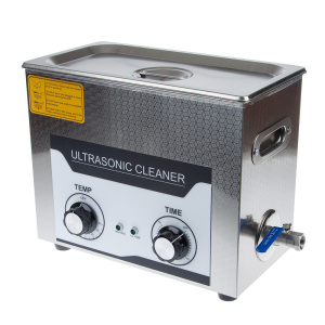 Ультразвуковой стерилизатор/очиститель со сливом воды,  6л., механич. упр-е, с таймером (1-30мин.), функция нагрева