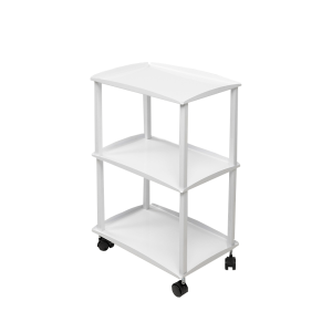 Тележка-столик ПЕРФЕКТ 3 полки металл., белая
